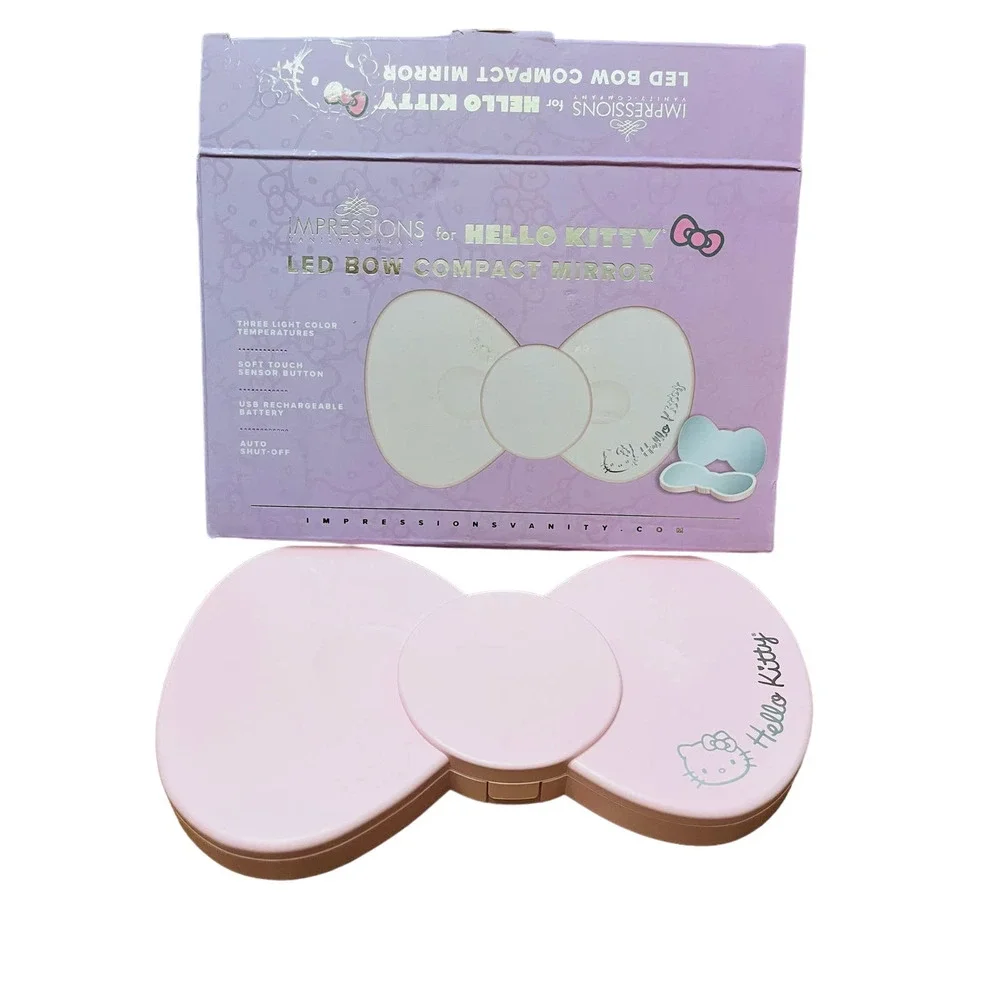 Hello Kitty LED Bow Compact Mirror (LARGER version)